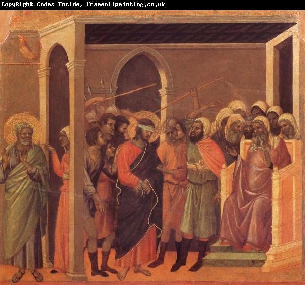 Duccio di Buoninsegna The third verloochening of Christ